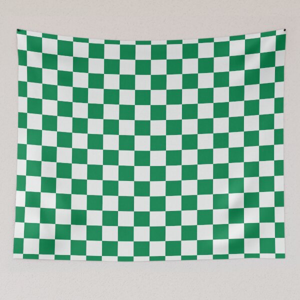 Item preview, Green and White Check, Chequered Pattern designed and sold by Jeallan Designs.