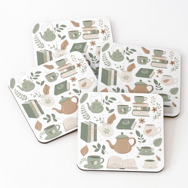 Item preview, Floral Books and Tea designed and sold by xiao xuans.