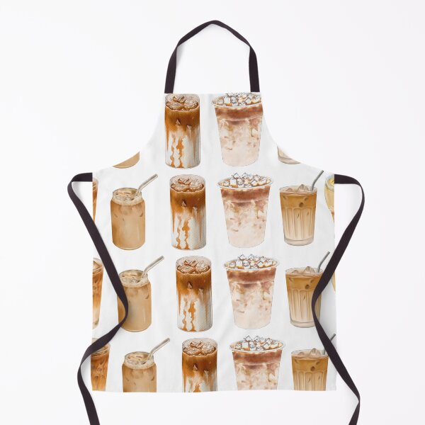 Item preview, Iced Coffee Drinks Pattern Aesthetic Beverage Illustration designed and sold by Cutethings3.