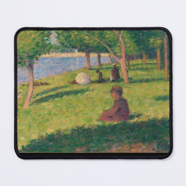 Item preview, Seated Figures Study by Georges Seurat: Neo Impressionist Riverbank Poster designed and sold by artofuniverse.