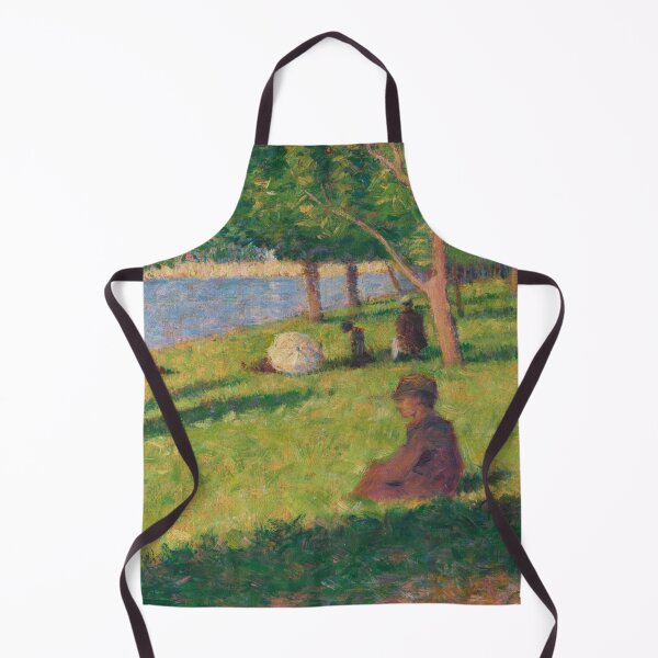 Item preview, Seated Figures Study by Georges Seurat: Neo Impressionist Riverbank Poster designed and sold by artofuniverse.