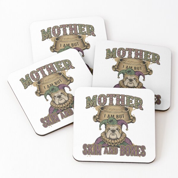 Item preview, funny bulldog skin and bones mardi gras art designed and sold by ArtDesignTp.