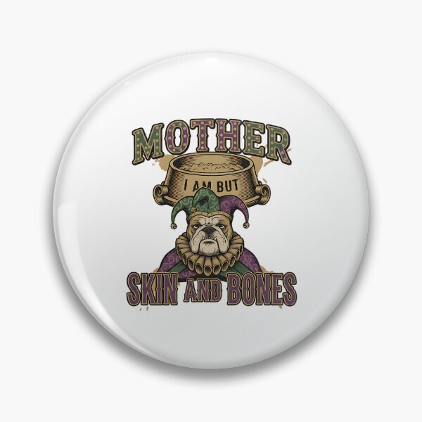 Item preview, funny bulldog skin and bones mardi gras art designed and sold by ArtDesignTp.