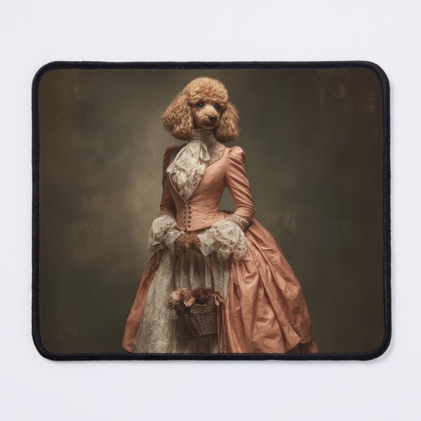 Item preview, Brown Poodle in Pink Dress designed and sold by AImazeD.