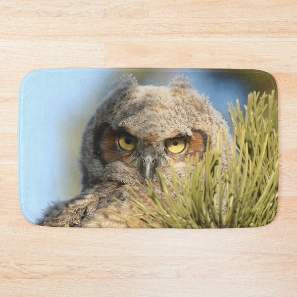 Item preview, Great horned owlet designed and sold by locustgirl.