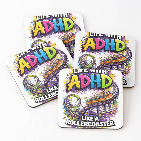 Item preview, Life With ADHD Like a Rollercoaster Shirt – Funny ADHD T-Shirt, Neurodivergent Humor, Mental Health Meme Tee designed and sold by Anders7100.