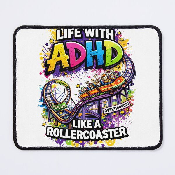 Item preview, Life With ADHD Like a Rollercoaster Shirt – Funny ADHD T-Shirt, Neurodivergent Humor, Mental Health Meme Tee designed and sold by Anders7100.