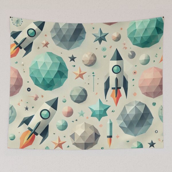 Item preview, space themed pattern designed and sold by TEEJAMBOREE.