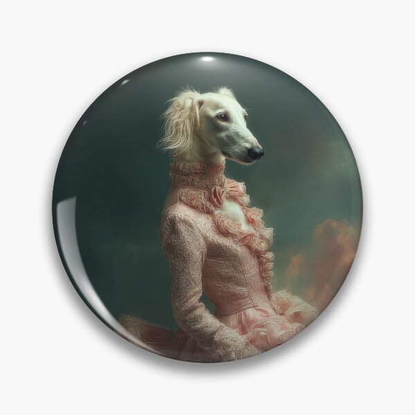 Artikelvorschau, Barsoi-Hund im rosa Kleid entworfen und verkauft von AImazeD.