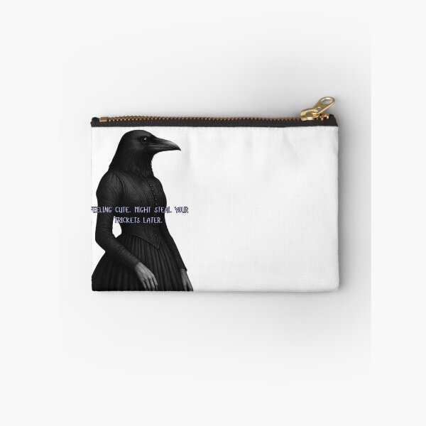 Item preview, Feeling Cute Might Steal Your Trinkets Goth Raven designed and sold by GraveyardGlam.