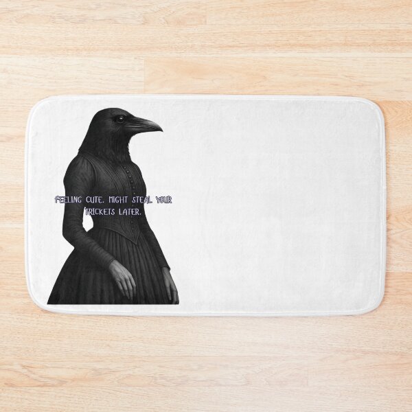 Item preview, Feeling Cute Might Steal Your Trinkets Goth Raven designed and sold by GraveyardGlam.