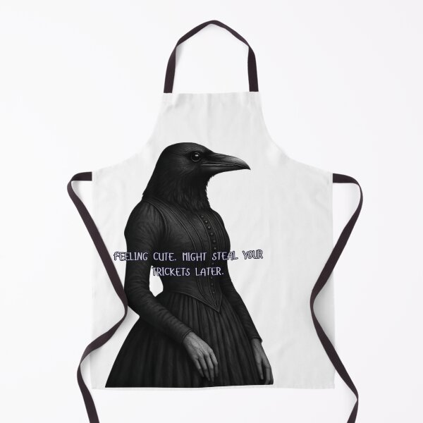 Item preview, Feeling Cute Might Steal Your Trinkets Goth Raven designed and sold by GraveyardGlam.