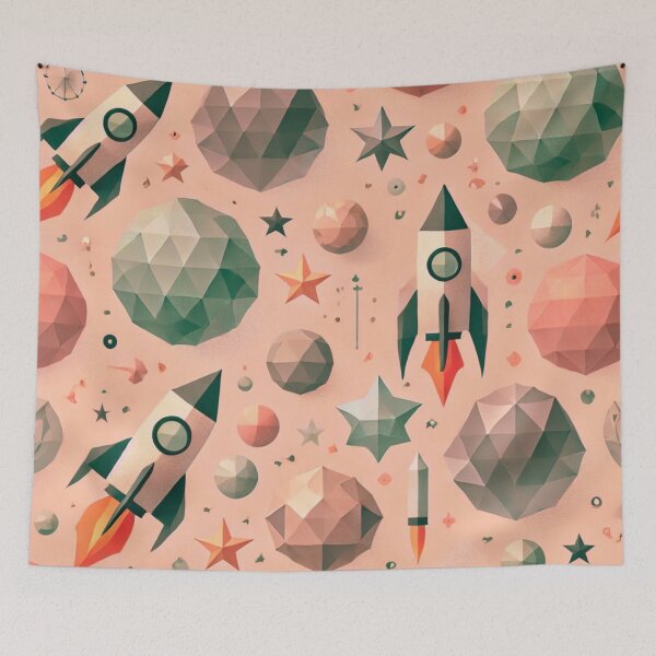 Item preview, space themed pattern designed and sold by TEEJAMBOREE.