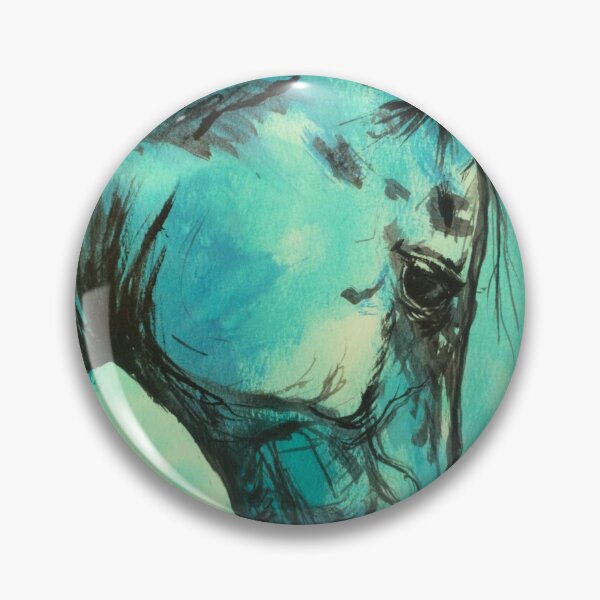 Item preview, Blue 'Bella' Equestrian Painting  designed and sold by Melissa Sadie Wright.