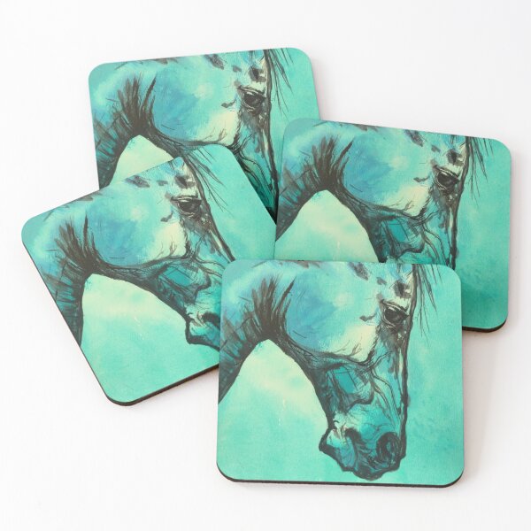 Item preview, Blue 'Bella' Equestrian Painting  designed and sold by Melissa Sadie Wright.