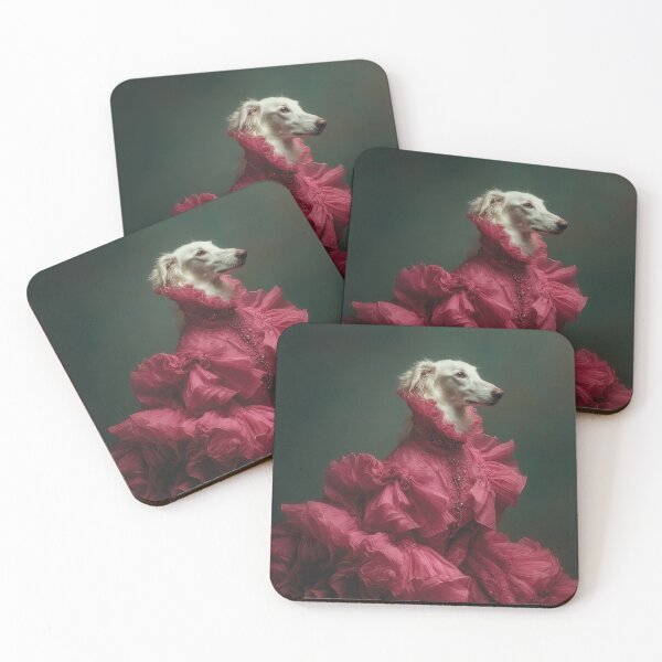 Item preview, Borzoi Dog in Pink Dress designed and sold by AImazeD.