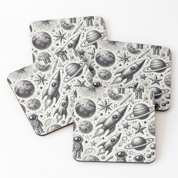 Item preview, space themed pattern designed and sold by TEEJAMBOREE.