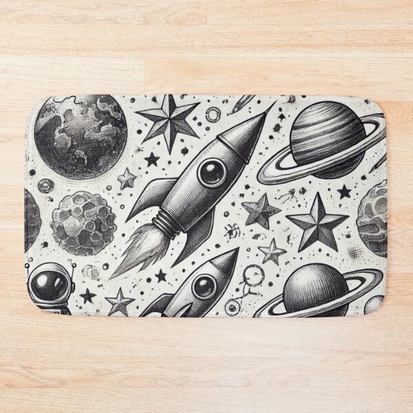 Item preview, space themed pattern designed and sold by TEEJAMBOREE.