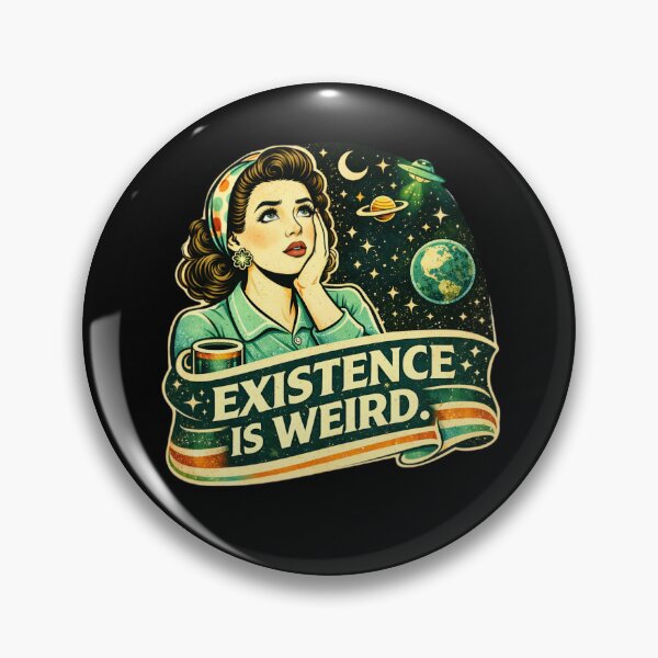Item preview, Existence is weird - Existential Humor Space Vintage Aesthetic designed and sold by SidTastic .