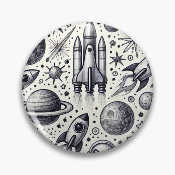 Item preview, space themed pattern designed and sold by TEEJAMBOREE.