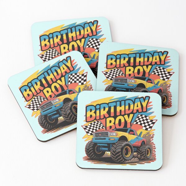Item preview, Monster Truck Birthday Boy Cool Truck Party Design designed and sold by Nzgiftsandmore.