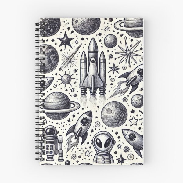 Item preview, space themed pattern designed and sold by TEEJAMBOREE.