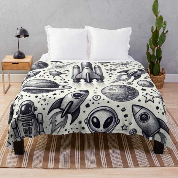 Item preview, space themed pattern designed and sold by TEEJAMBOREE.