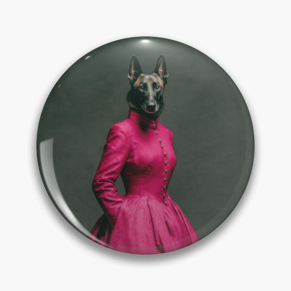 Item preview, Belgian Malinois in Pink Dress designed and sold by AImazeD.