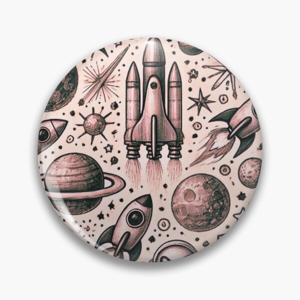 Item preview, space themed pattern designed and sold by TEEJAMBOREE.