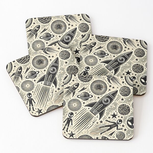 Item preview, space themed pattern designed and sold by TEEJAMBOREE.