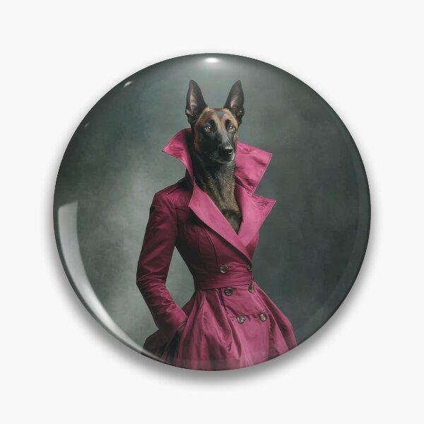 Item preview, Belgian Malinois in Pink Dress designed and sold by AImazeD.