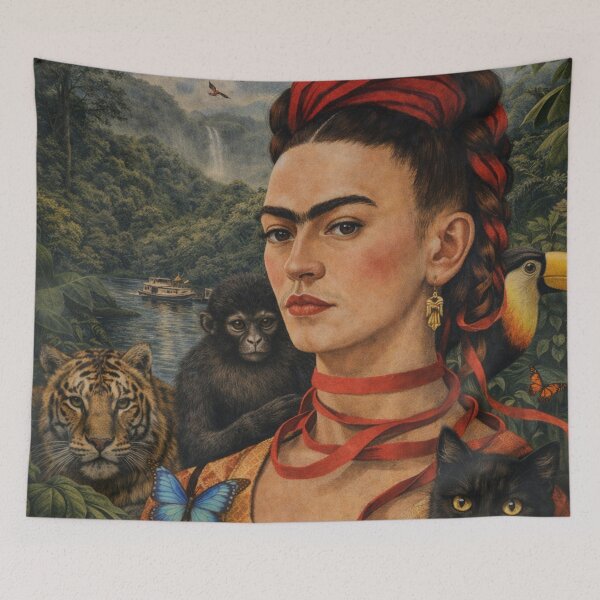 Item preview, Frida Kahlo Red Ribbon designed and sold by Muycote.