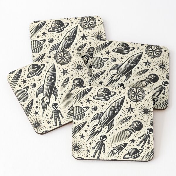 Item preview, space themed pattern designed and sold by TEEJAMBOREE.