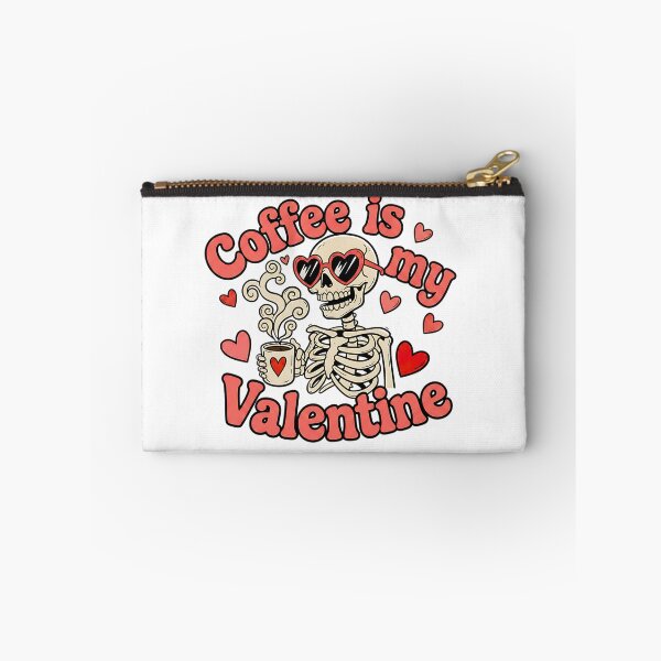 Item preview, coffee is my valentine funny caffeine lover art designed and sold by ArtDesignTp.