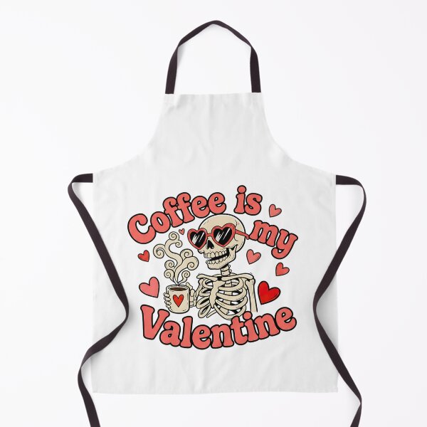 Item preview, coffee is my valentine funny caffeine lover art designed and sold by ArtDesignTp.