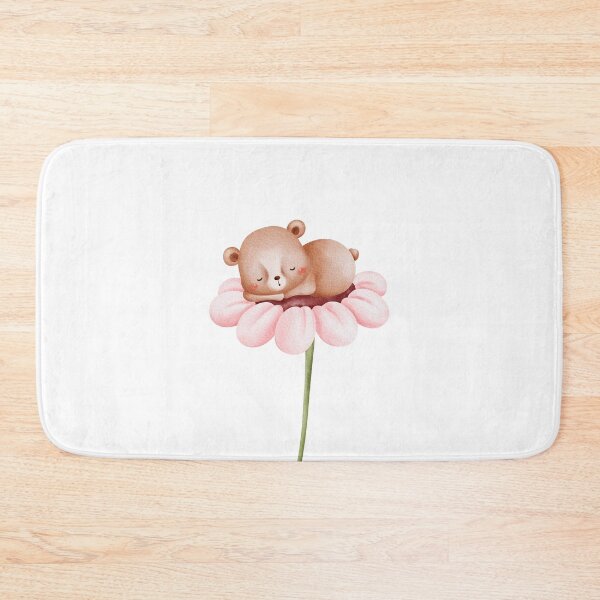 Item preview, Watercolor Teddy Bear Flower - Adorable Spring Vibe designed and sold by FuzionRaptor.