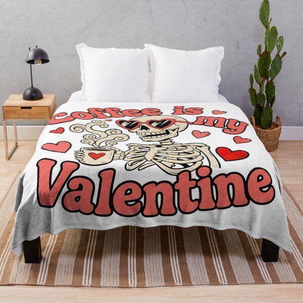 Item preview, coffee is my valentine funny caffeine lover art designed and sold by ArtDesignTp.