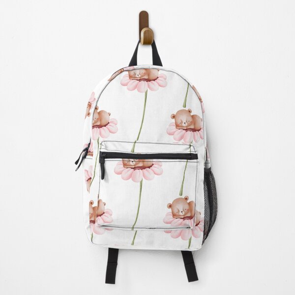 Item preview, Watercolor Teddy Bear Flower - Adorable Spring Vibe designed and sold by FuzionRaptor.