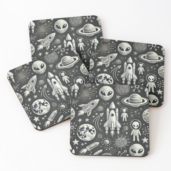 Item preview, space themed pattern designed and sold by TEEJAMBOREE.