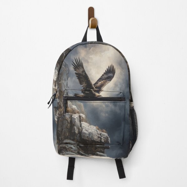 Item preview, A powerful Golden Eagle descending toward rocky cliffs, Birds in Motion designed and sold by CDC40.