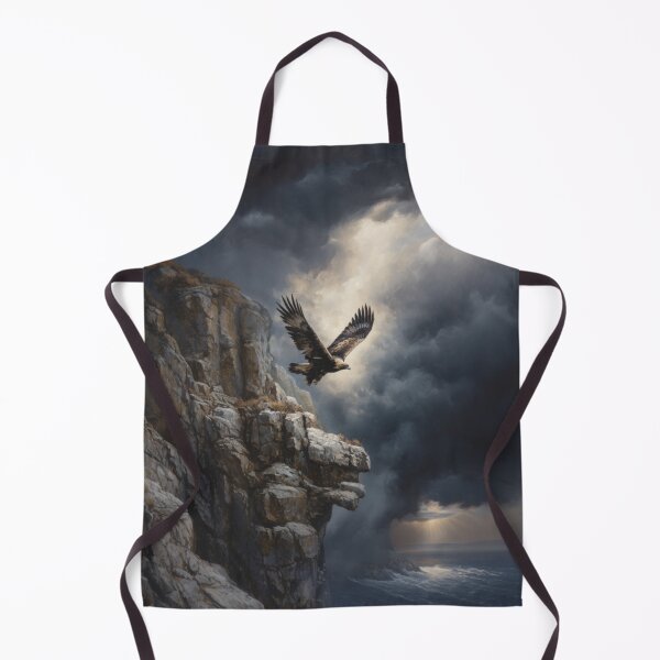 Item preview, A powerful Golden Eagle descending toward rocky cliffs, Birds in Motion designed and sold by CDC40.