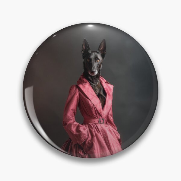 Item preview, Belgian Malinois in Pink Dress designed and sold by AImazeD.