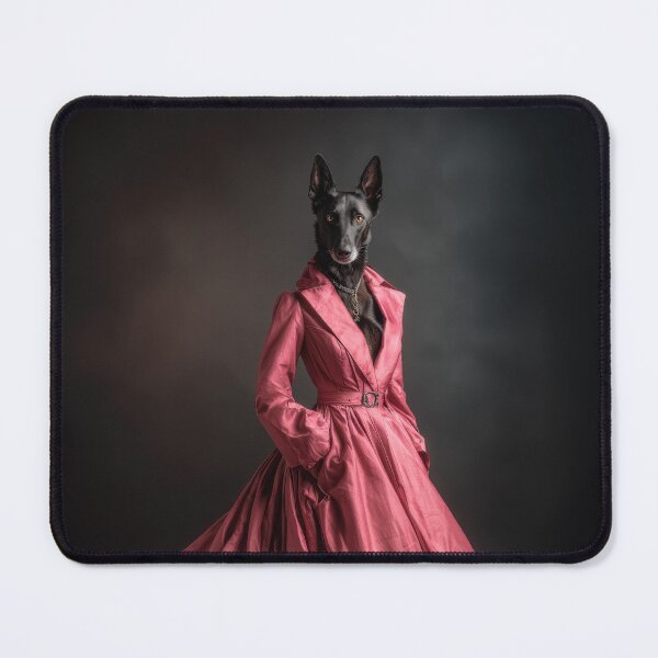 Item preview, Belgian Malinois in Pink Dress designed and sold by AImazeD.