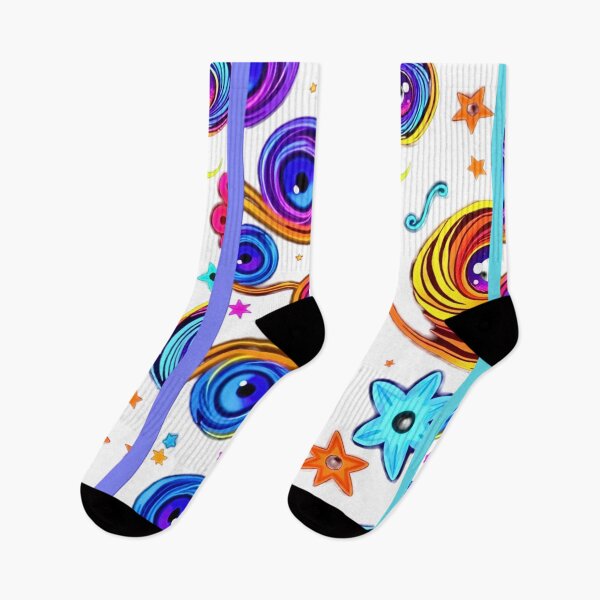Item preview, Neon Psychedelic Pattern – Vibrant Retro Swirl & Star Design designed and sold by Good Vibes .