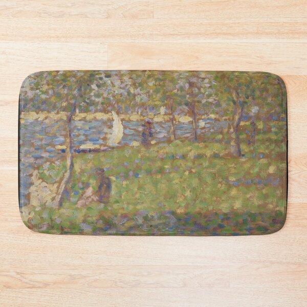 Item preview, Study for La Grande Jatte by Georges Seurat: Neo Impressionist River Scene designed and sold by artofuniverse.