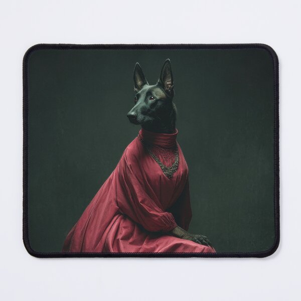 Item preview, Belgian Malinois in Pink Dress designed and sold by AImazeD.