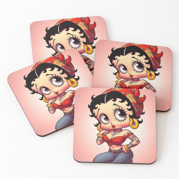 Item preview, Betty Boop Chola Style Latina Cartoon – Retro Pin-Up Tattoo Art T-Shirt & Sticker designed and sold by DiamondSkyShirt.