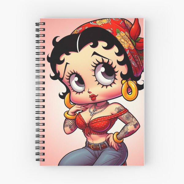 Item preview, Betty Boop Chola Style Latina Cartoon – Retro Pin-Up Tattoo Art T-Shirt & Sticker designed and sold by DiamondSkyShirt.