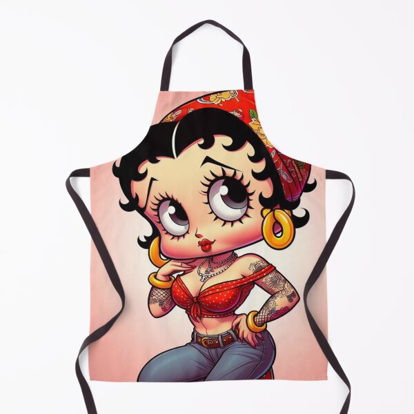 Item preview, Betty Boop Chola Style Latina Cartoon – Retro Pin-Up Tattoo Art T-Shirt & Sticker designed and sold by DiamondSkyShirt.
