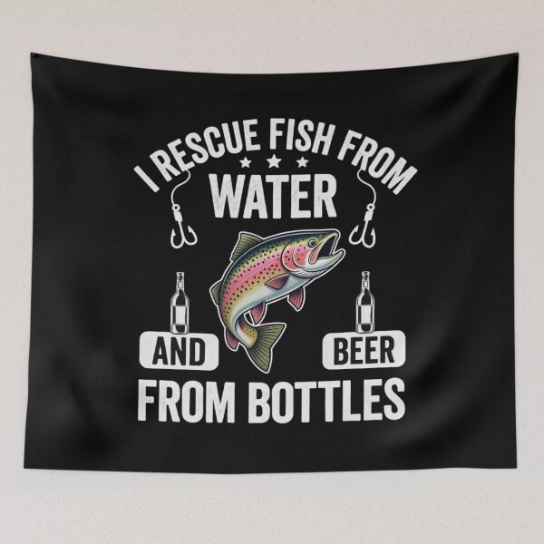 Item preview, I Rescue Fish From Water And Beer From Bottles designed and sold by TshirtsOnline-.